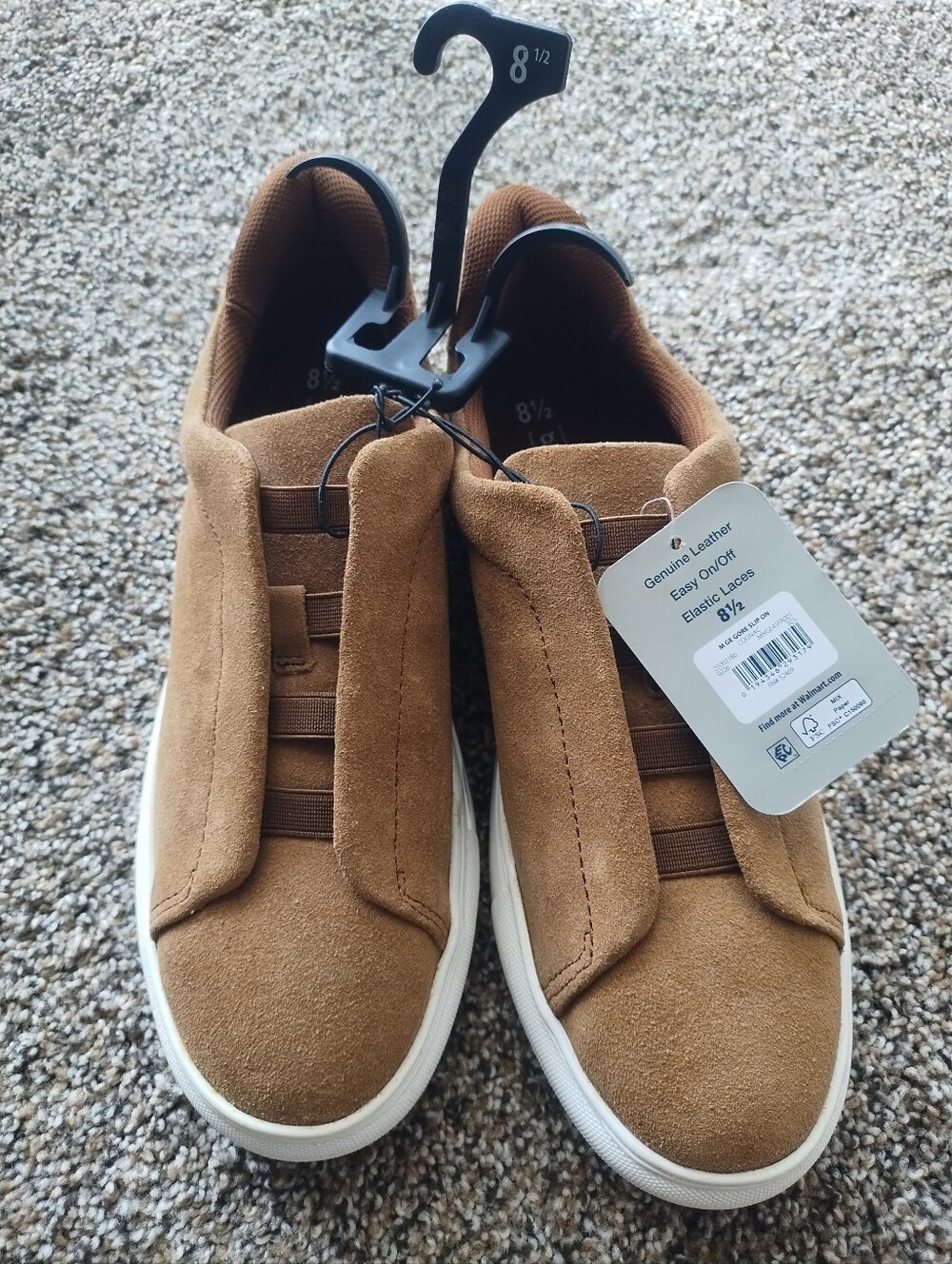 George Brown Slip-On Suede Sneakers with White Sole